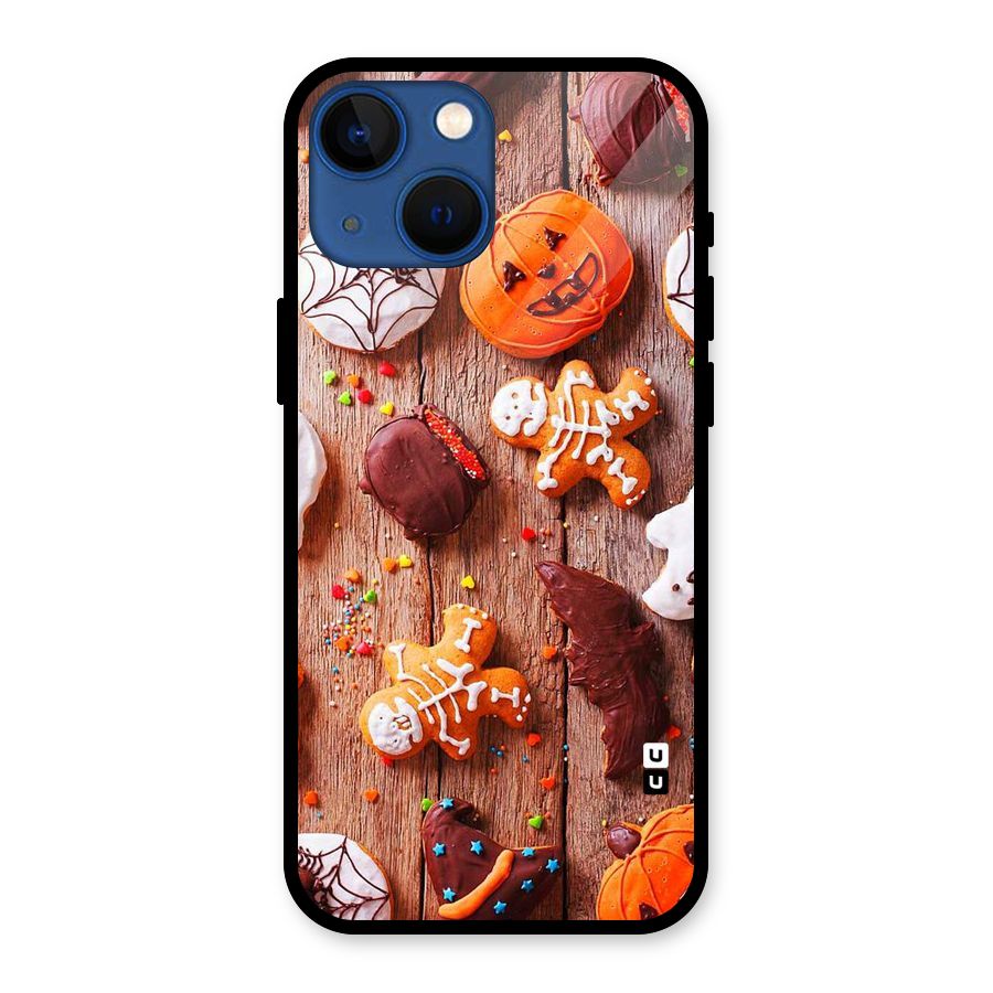 Halloween Chocolates Glass Back Case for iPhone 13 Mini