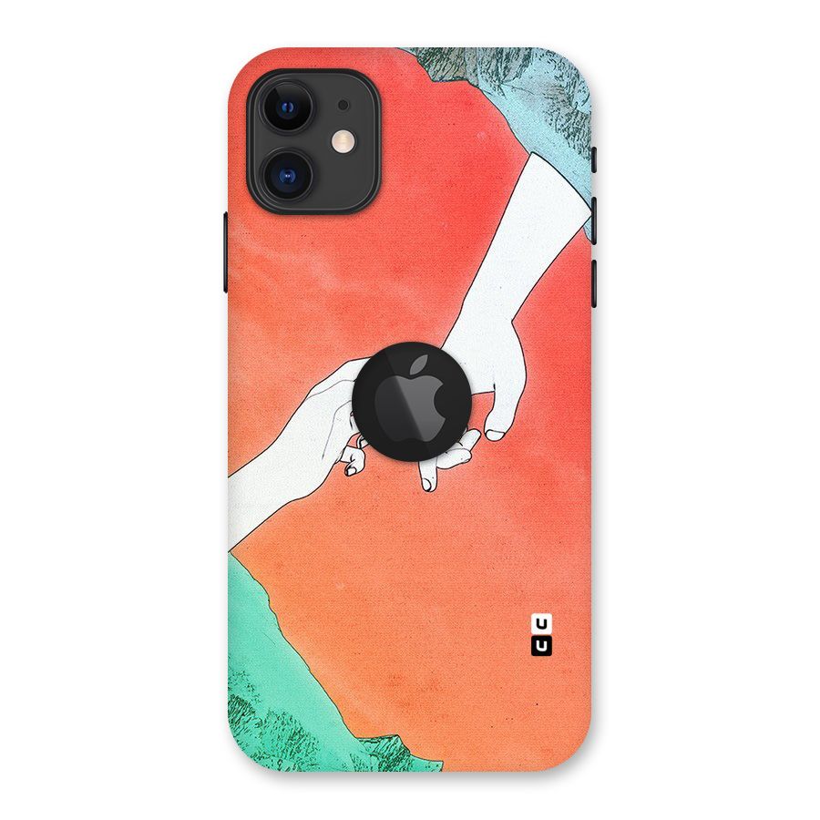 Hand Paint Drawing Back Case for iPhone 11 Logo Cut