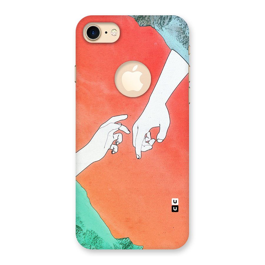 Hand Paint Drawing Back Case for iPhone 7 Logo Cut