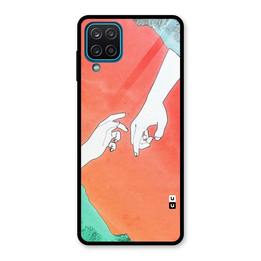 Hand Paint Drawing Glass Back Case for Galaxy A12