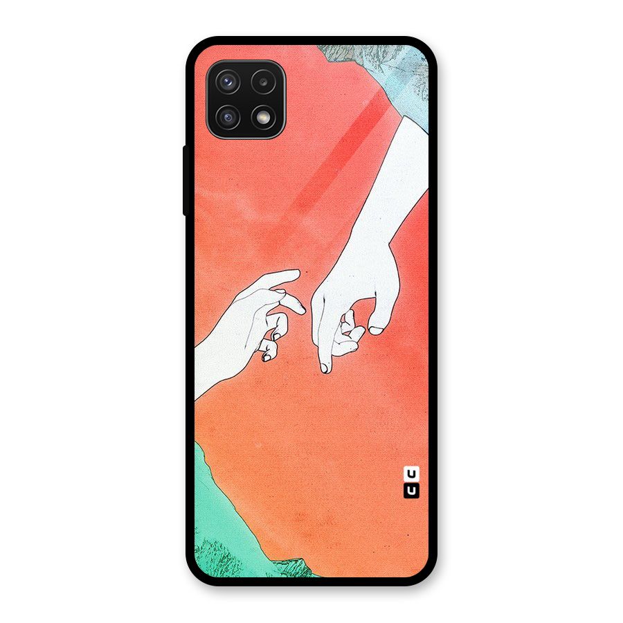 Hand Paint Drawing Glass Back Case for Galaxy A22 5G