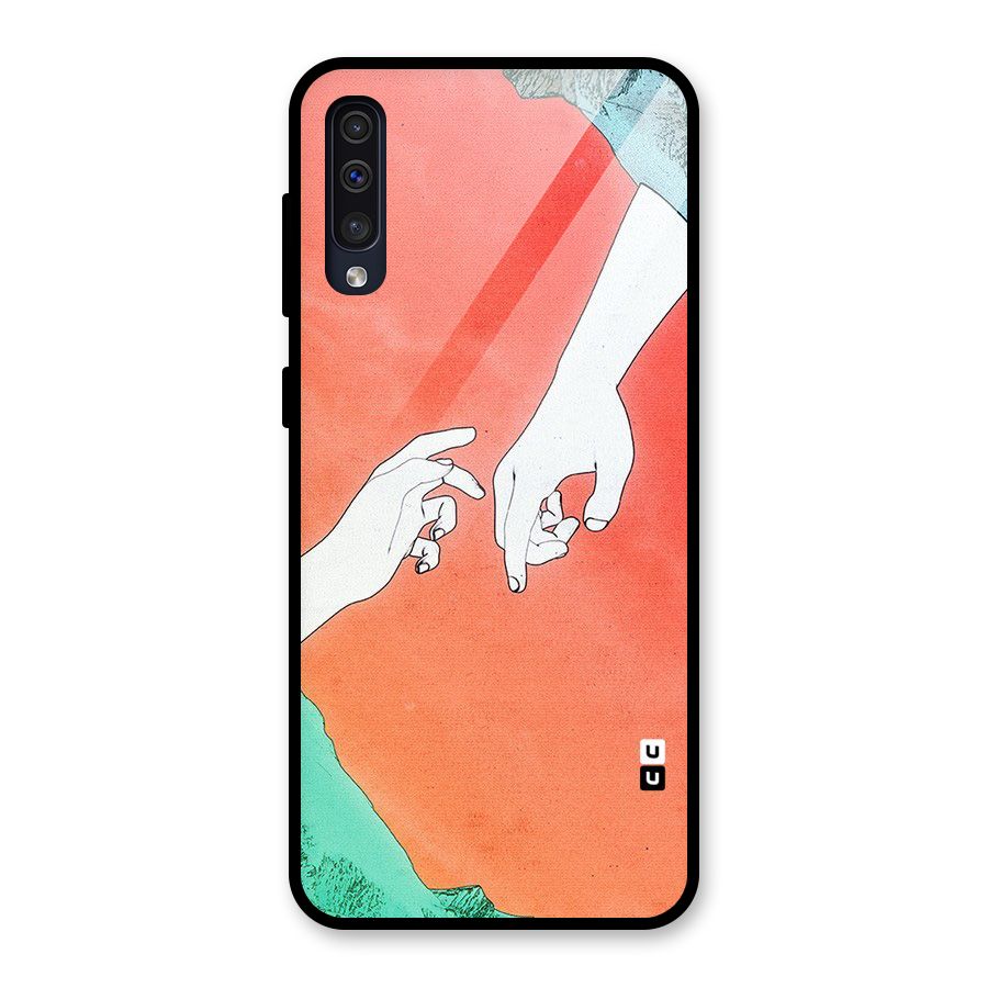 Hand Paint Drawing Glass Back Case for Galaxy A30s