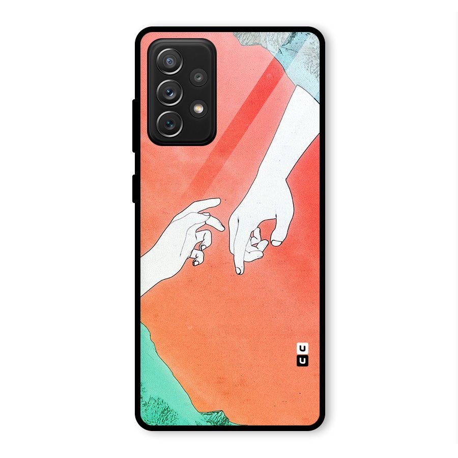 Hand Paint Drawing Glass Back Case for Galaxy A72
