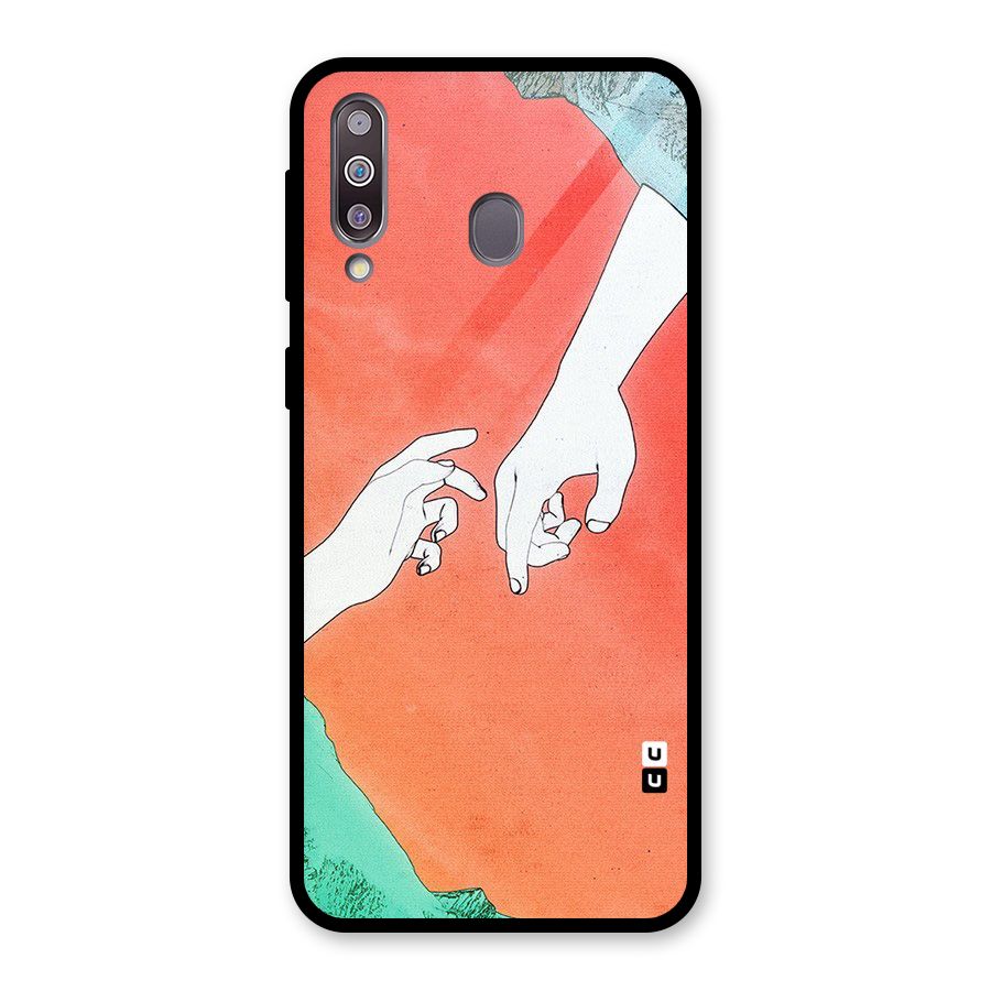Hand Paint Drawing Glass Back Case for Galaxy M30