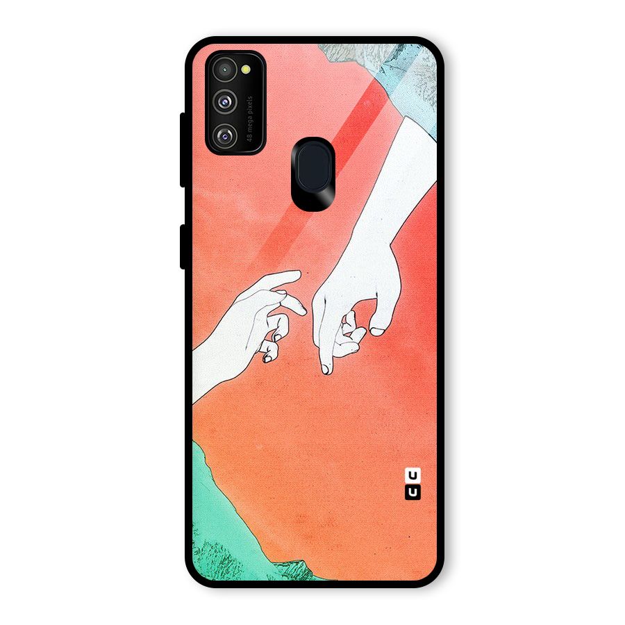 Hand Paint Drawing Glass Back Case for Galaxy M30s