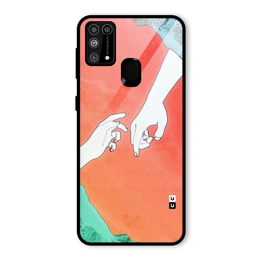 Hand Paint Drawing Glass Back Case for Galaxy M31