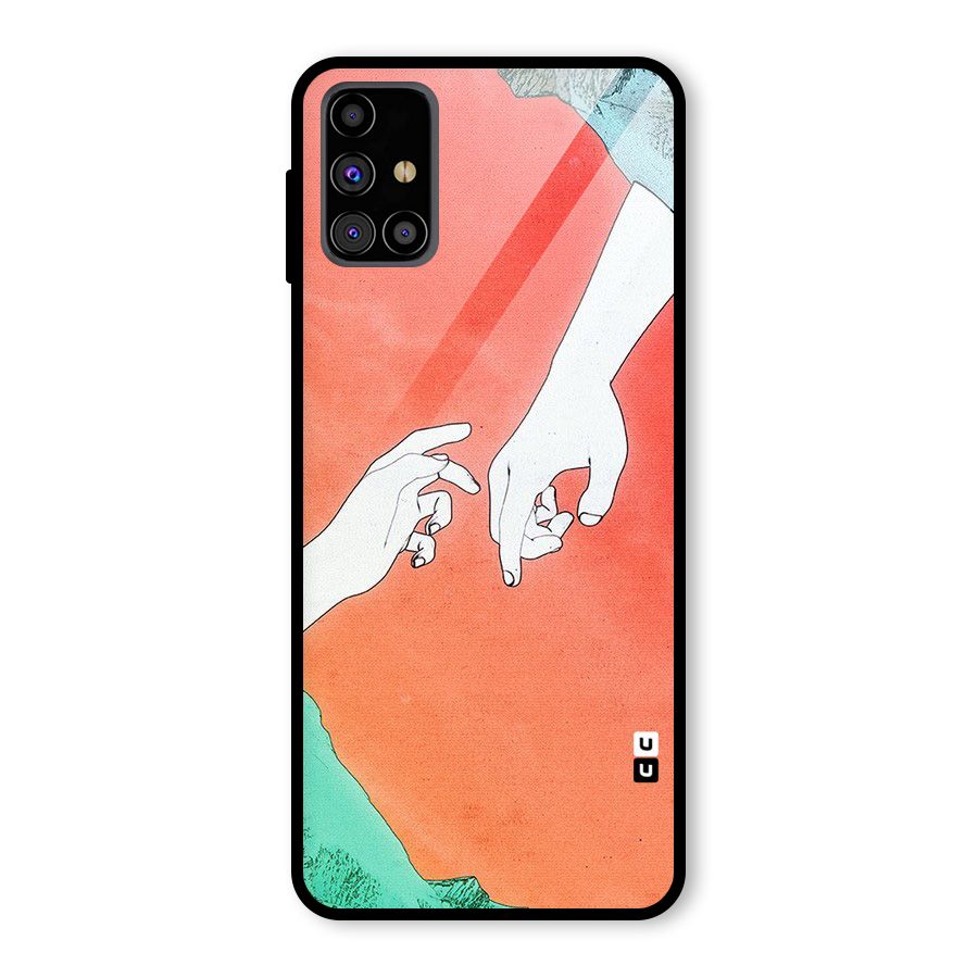 Hand Paint Drawing Glass Back Case for Galaxy M31s