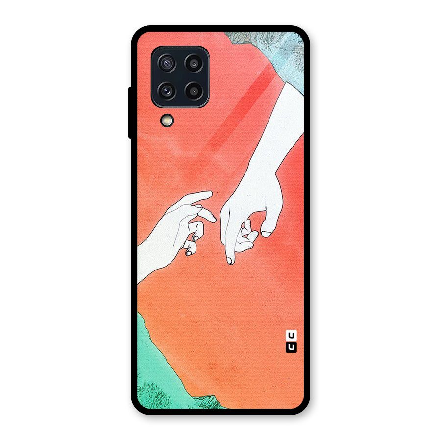Hand Paint Drawing Glass Back Case for Galaxy M32
