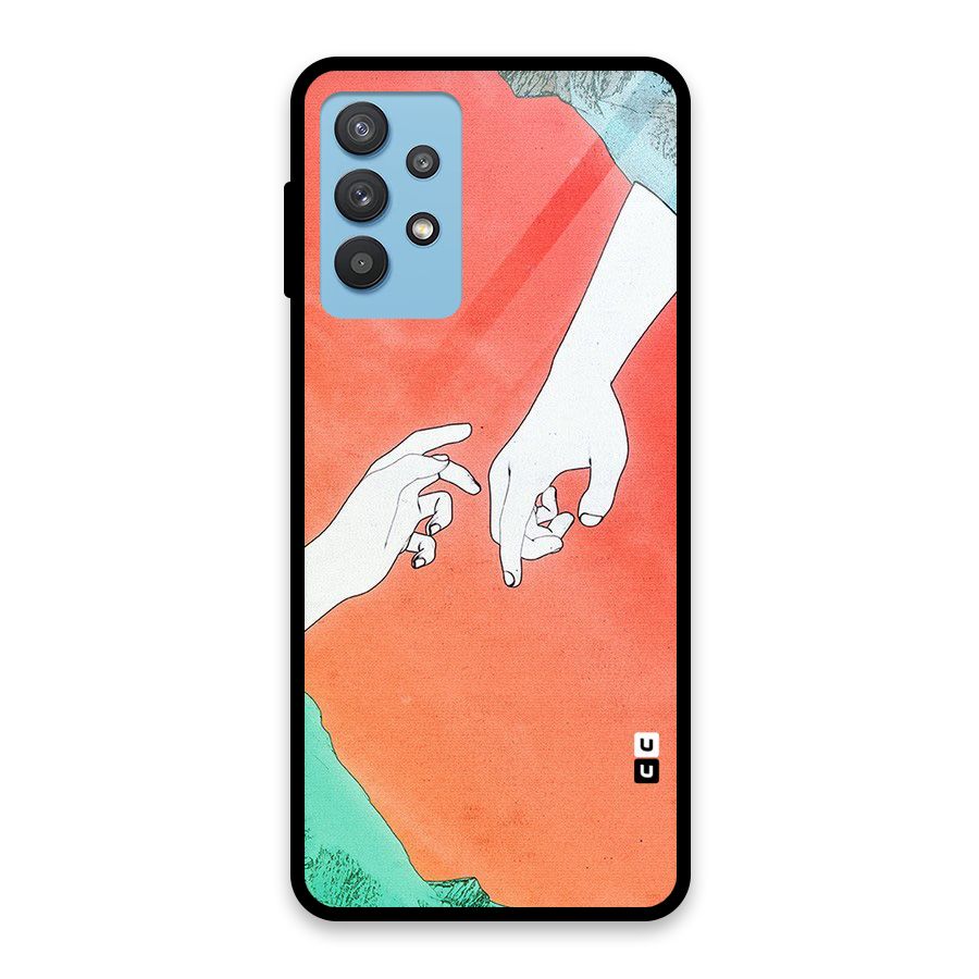 Hand Paint Drawing Glass Back Case for Galaxy M32 5G