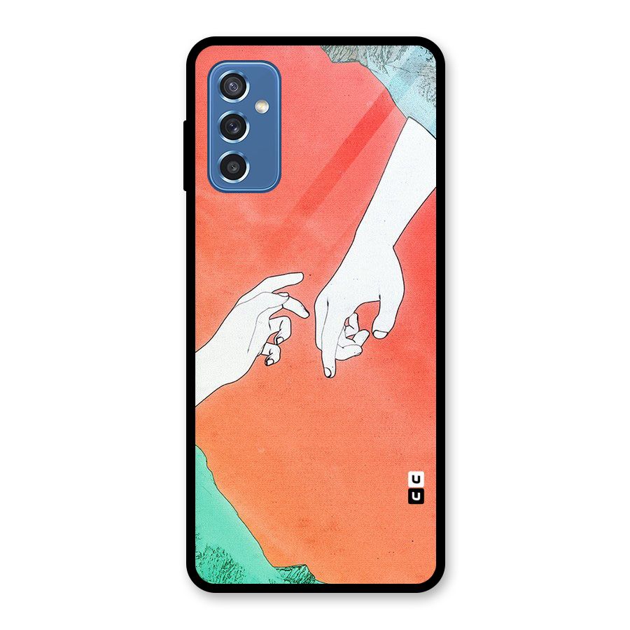 Hand Paint Drawing Glass Back Case for Galaxy M52 5G