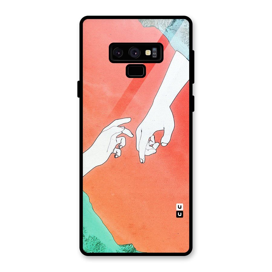 Hand Paint Drawing Glass Back Case for Galaxy Note 9