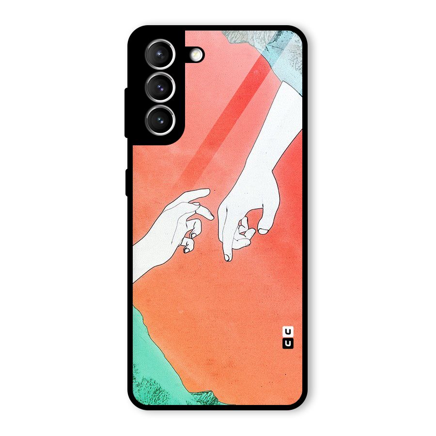Hand Paint Drawing Glass Back Case for Galaxy S21 5G