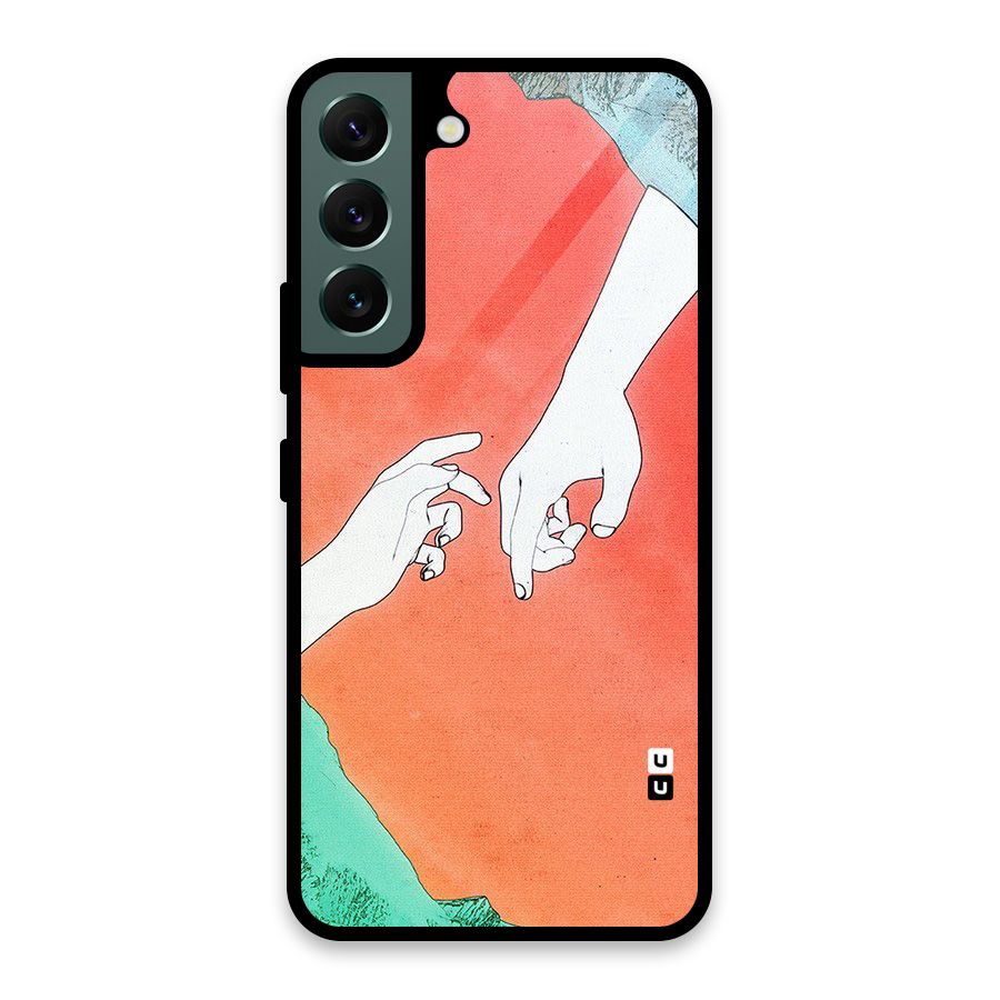 Hand Paint Drawing Glass Back Case for Galaxy S22 5G