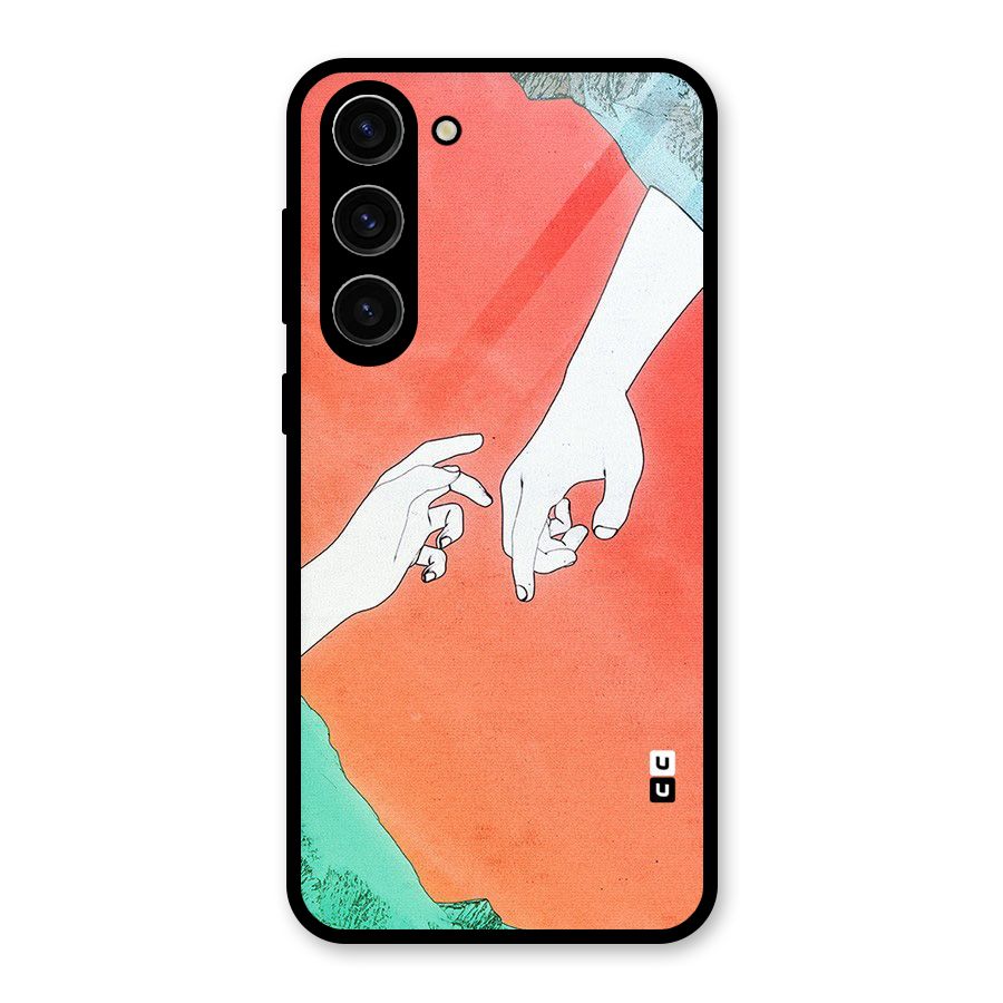 Hand Paint Drawing Glass Back Case for Galaxy S23 Plus