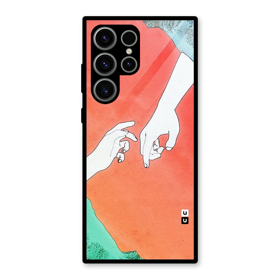 Hand Paint Drawing Glass Back Case for Galaxy S23 Ultra