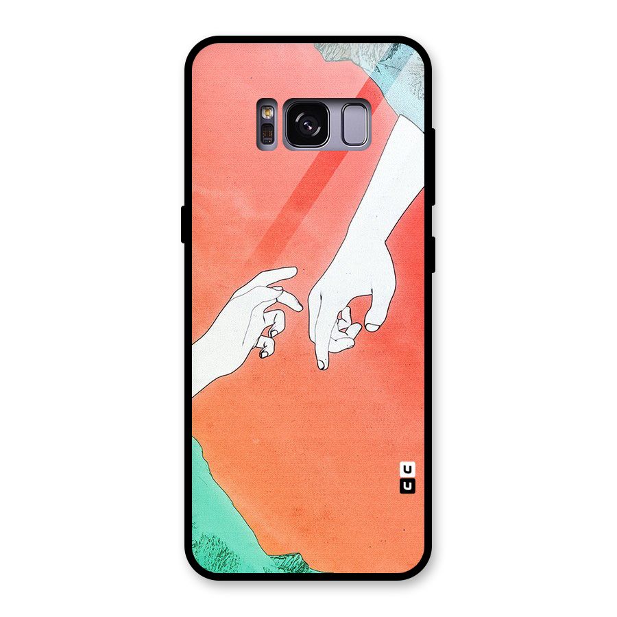 Hand Paint Drawing Glass Back Case for Galaxy S8