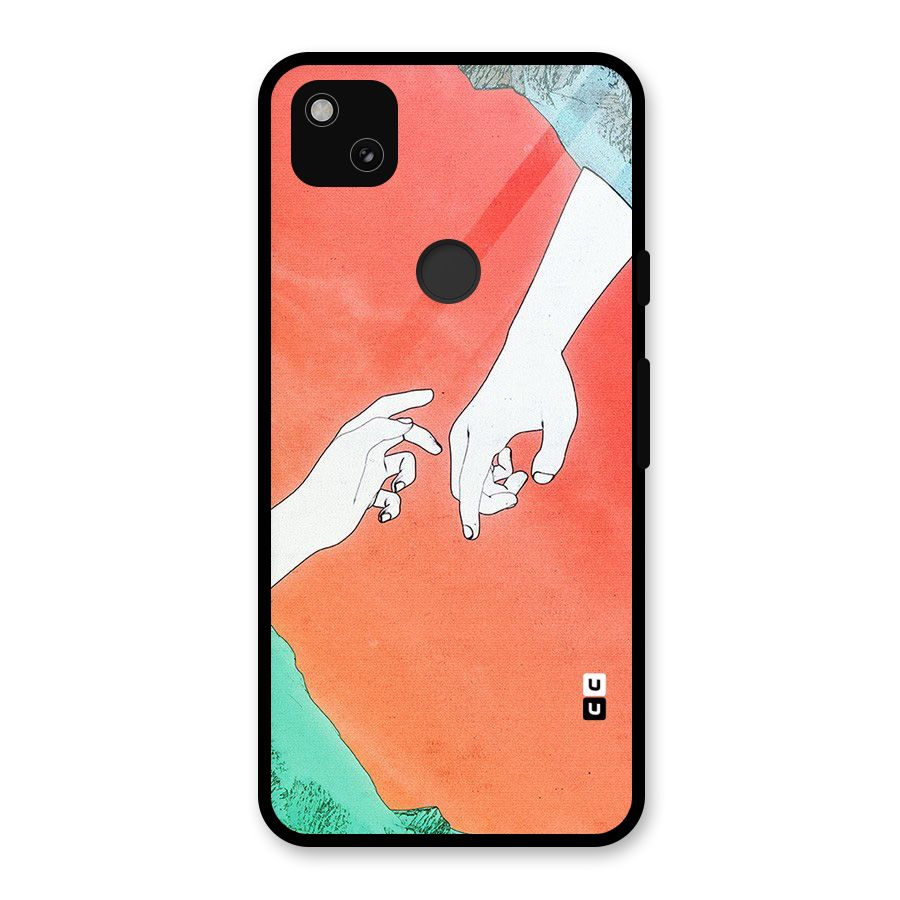 Hand Paint Drawing Glass Back Case for Google Pixel 4a