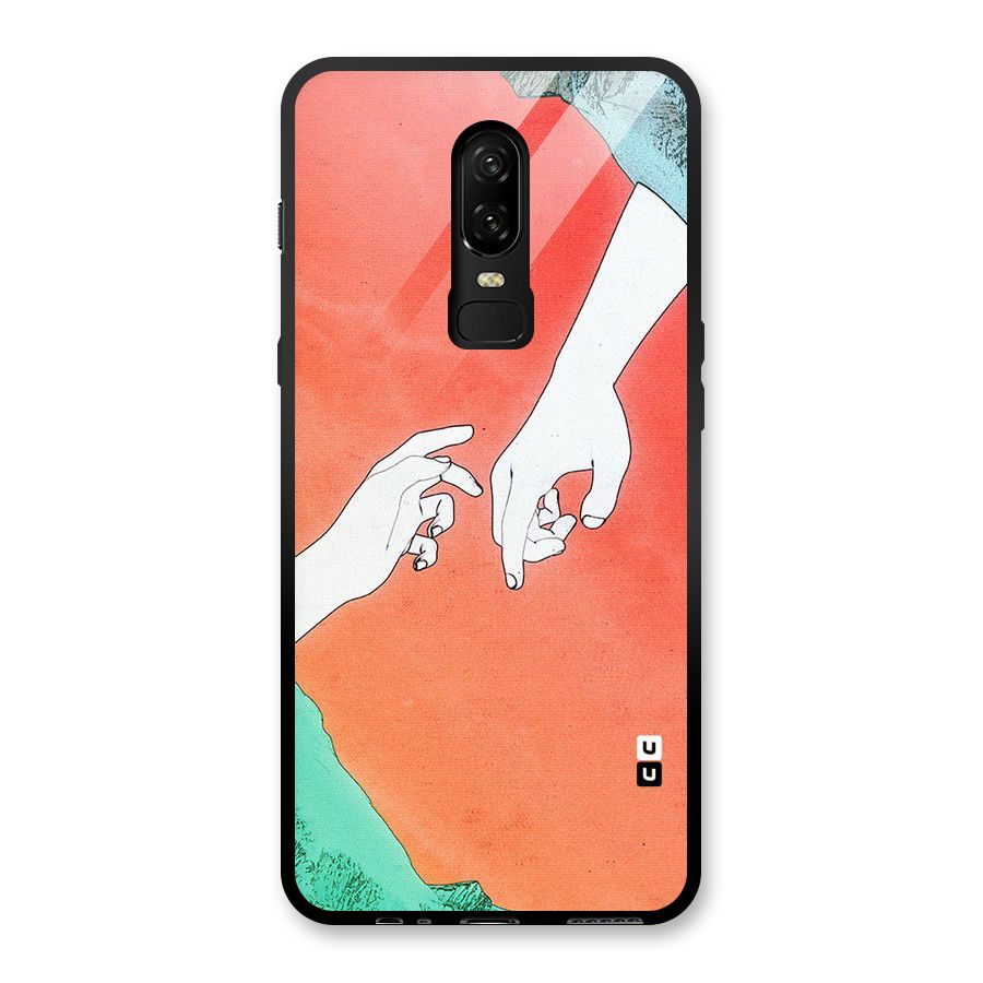 Hand Paint Drawing Glass Back Case for OnePlus 6