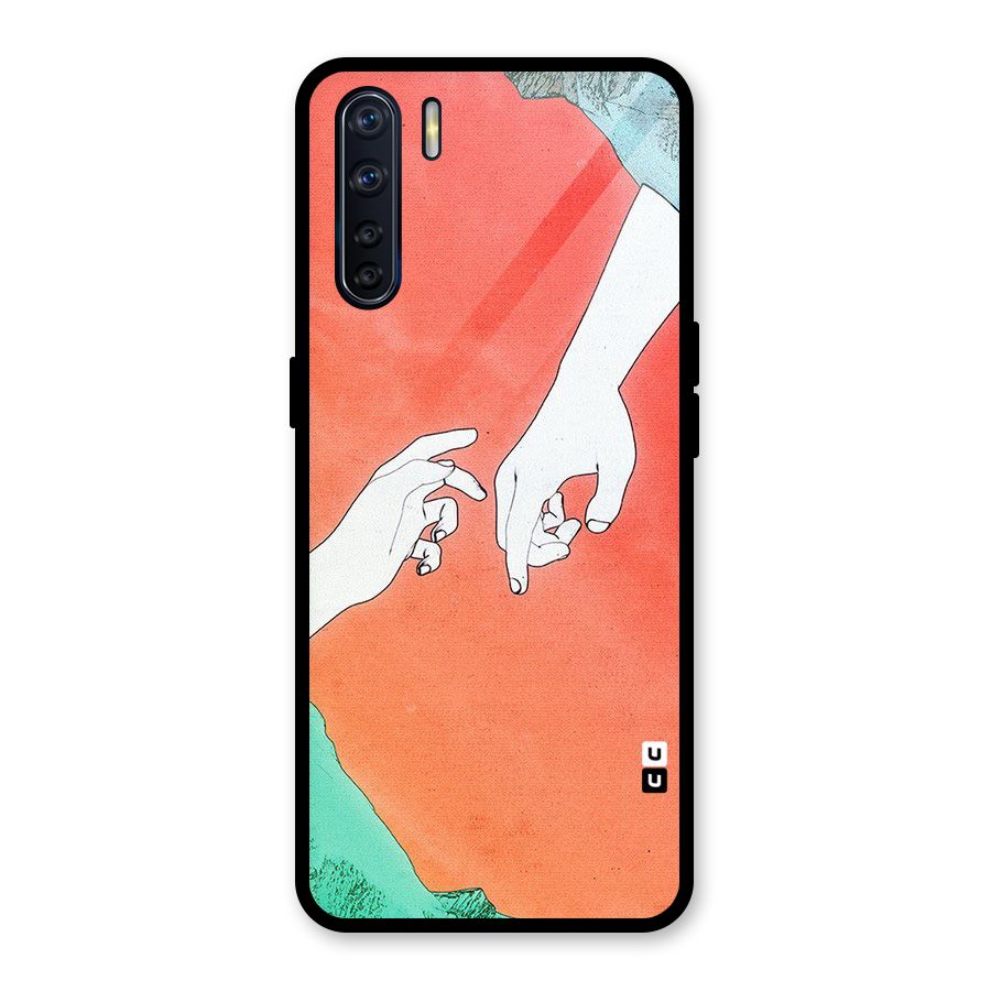 Hand Paint Drawing Glass Back Case for Oppo F15