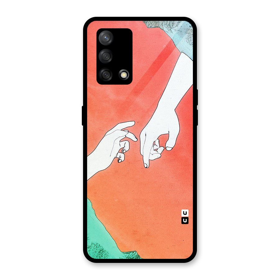 Hand Paint Drawing Glass Back Case for Oppo F19