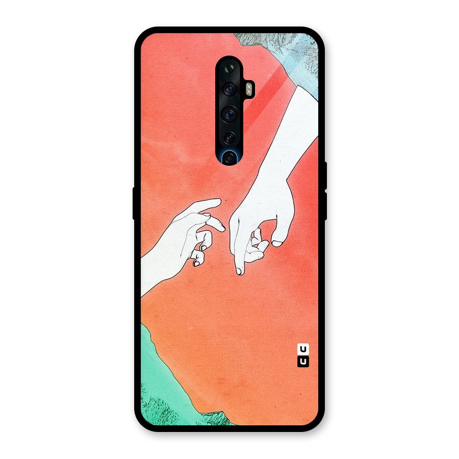 Hand Paint Drawing Glass Back Case for Oppo Reno2 F