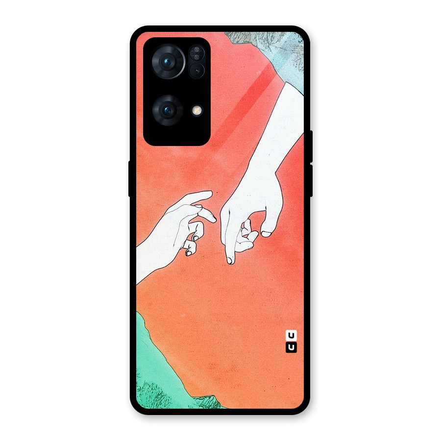 Hand Paint Drawing Glass Back Case for Oppo Reno7 Pro 5G