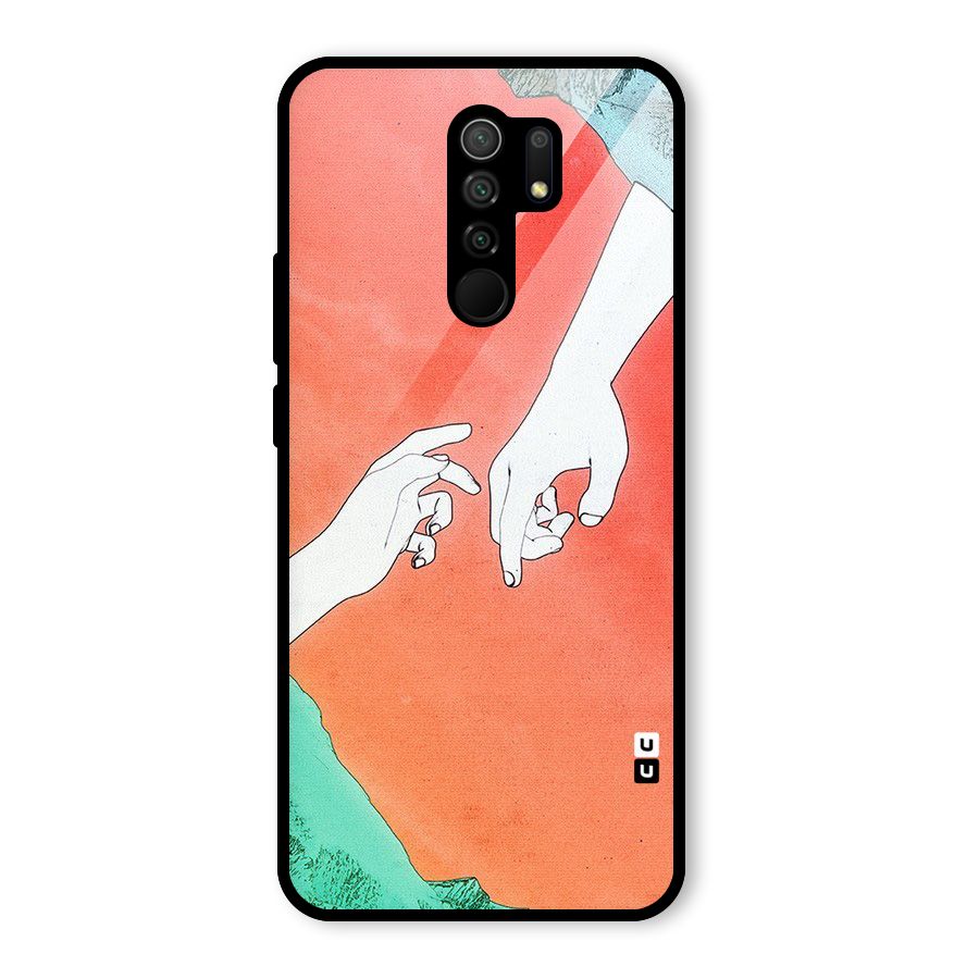 Hand Paint Drawing Glass Back Case for Poco M2