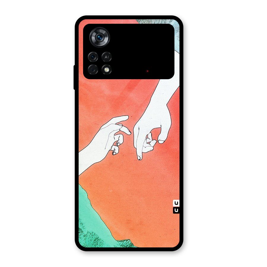 Hand Paint Drawing Glass Back Case for Poco X4 Pro 5G