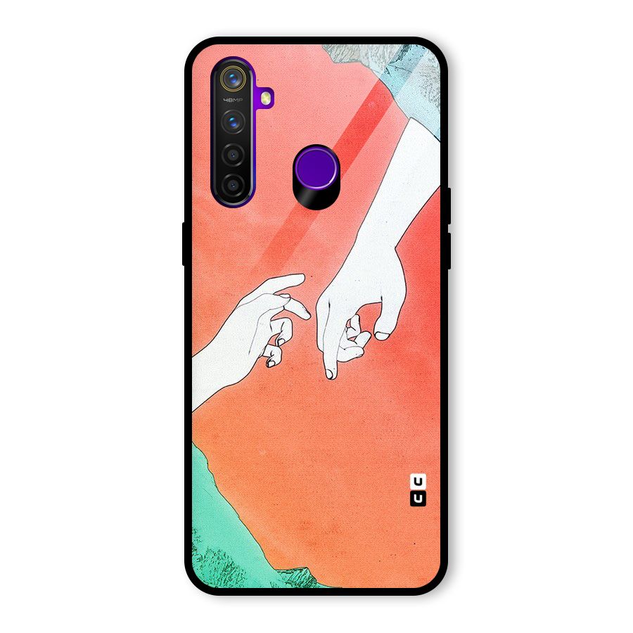 Hand Paint Drawing Glass Back Case for Realme 5 Pro