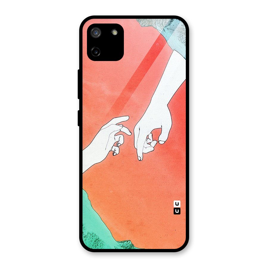 Hand Paint Drawing Glass Back Case for Realme C11