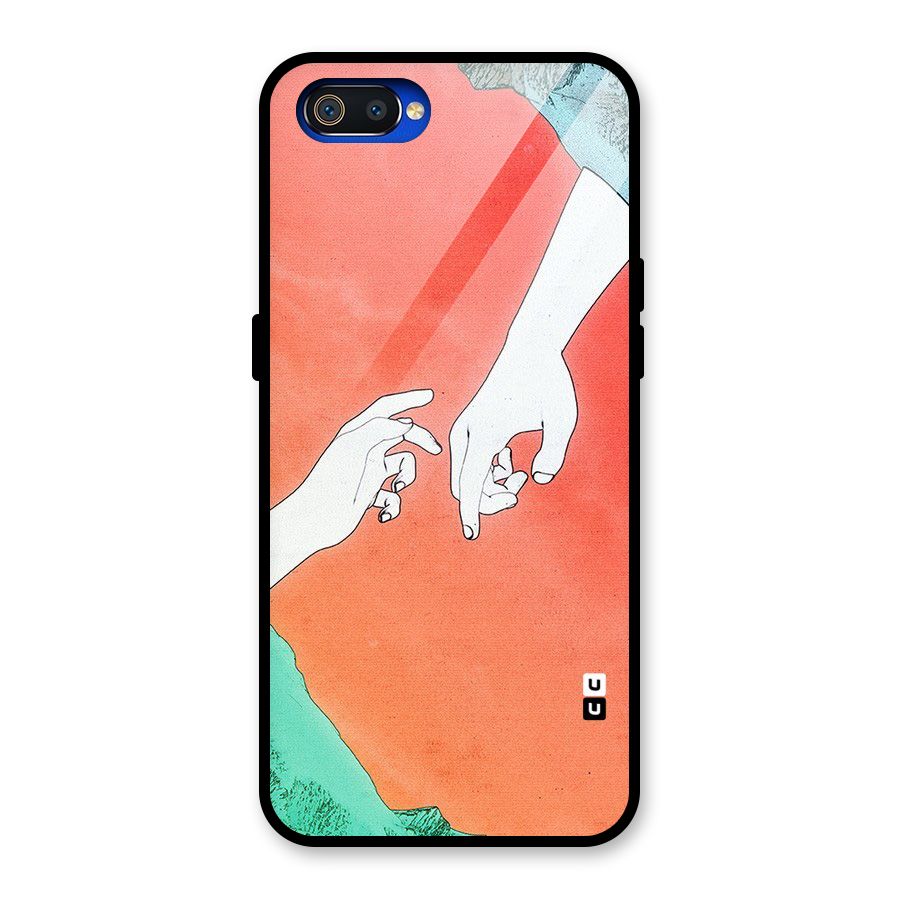Hand Paint Drawing Glass Back Case for Realme C2