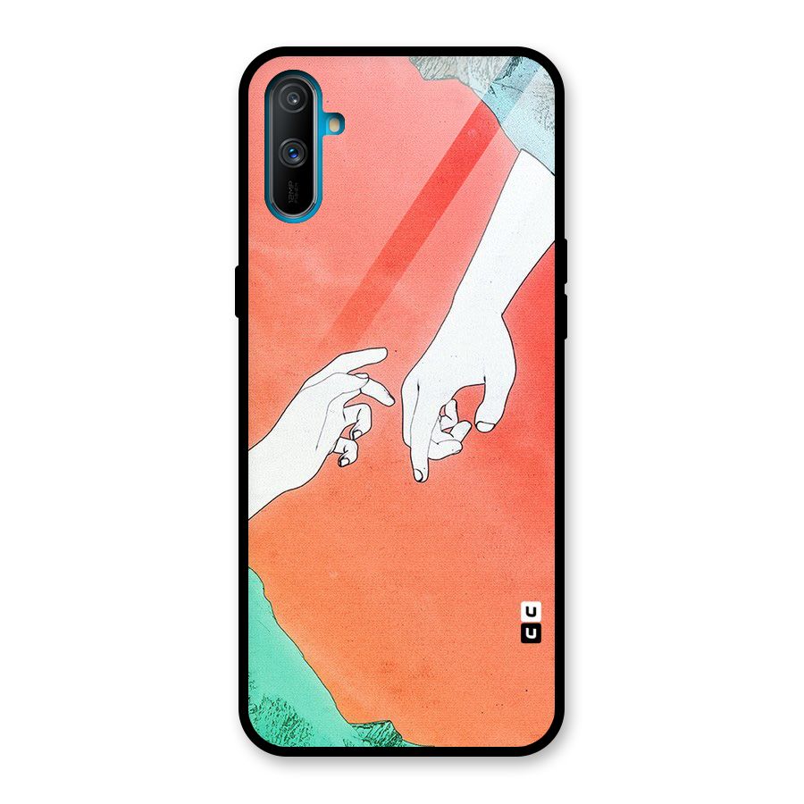Hand Paint Drawing Glass Back Case for Realme C3