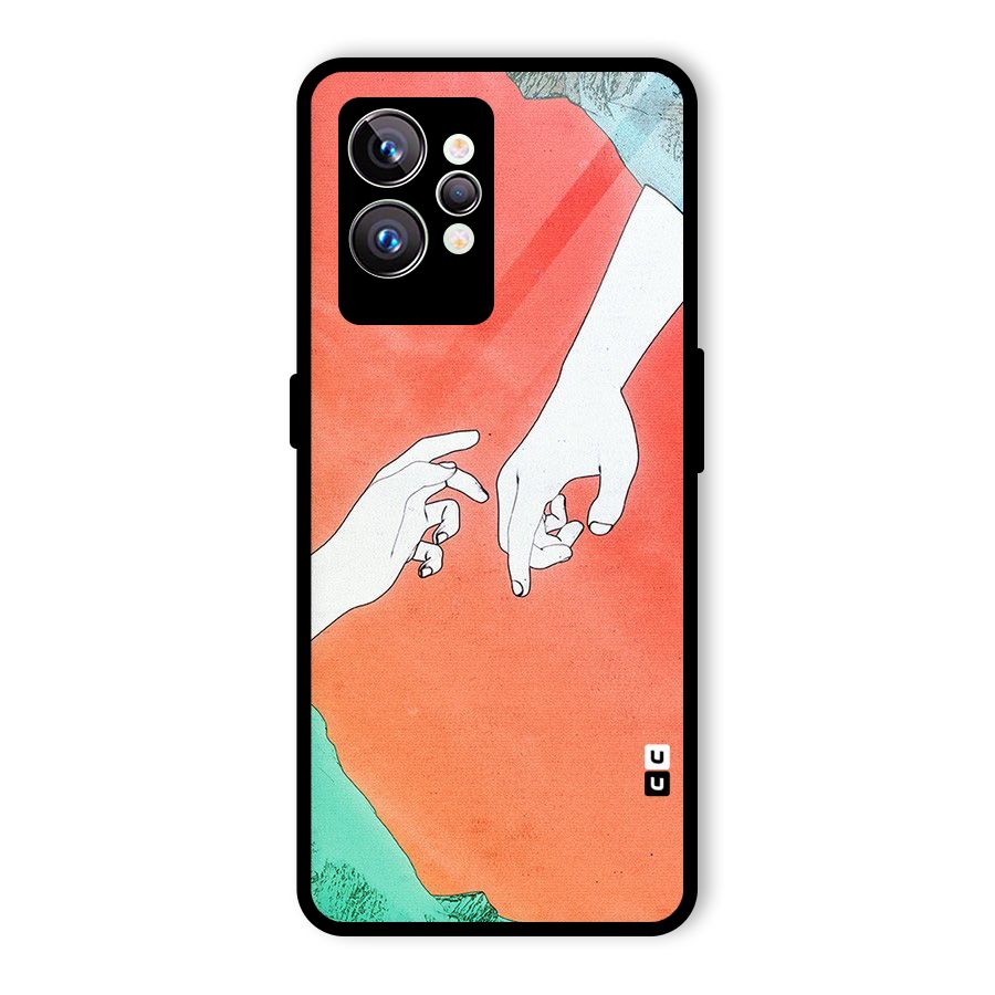 Hand Paint Drawing Glass Back Case for Realme GT2 Pro
