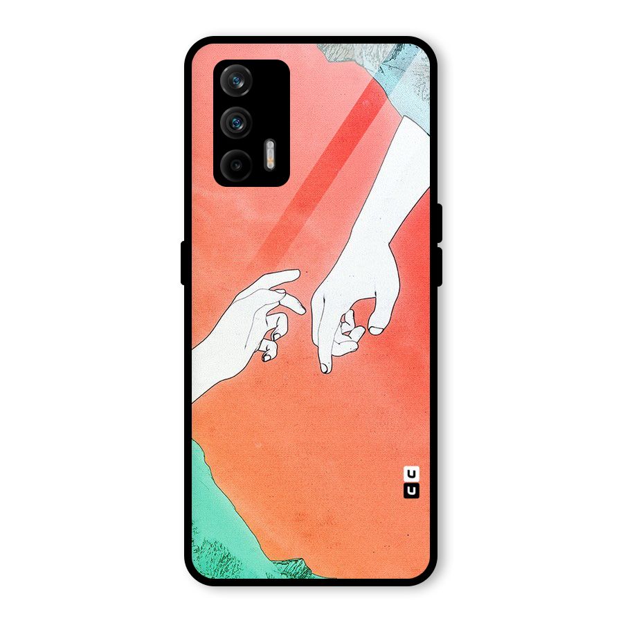 Hand Paint Drawing Glass Back Case for Realme GT 5G