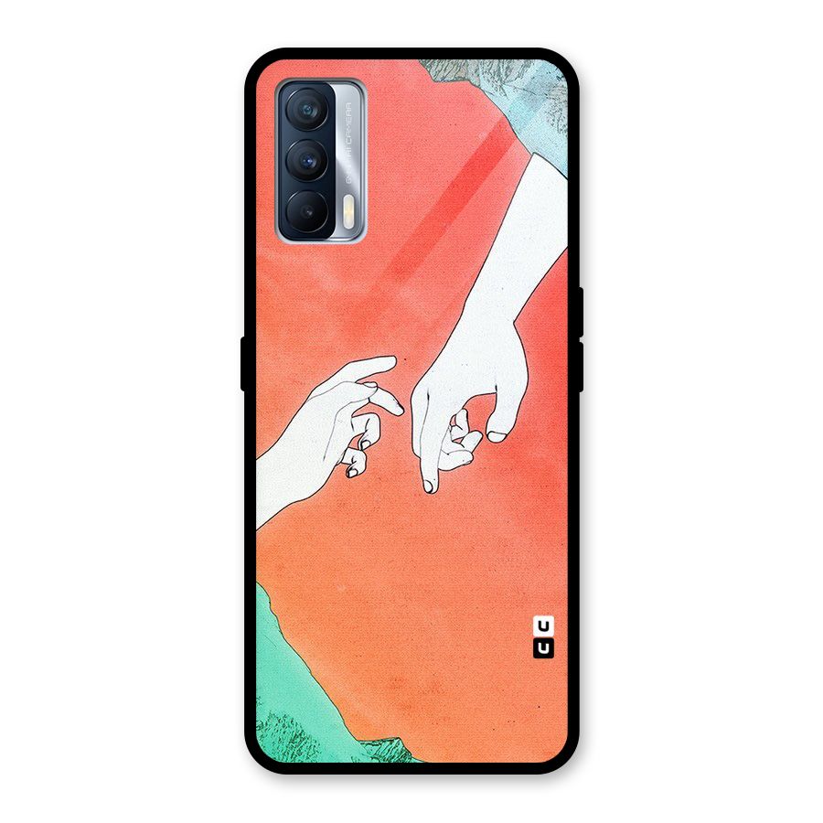 Hand Paint Drawing Glass Back Case for Realme X7
