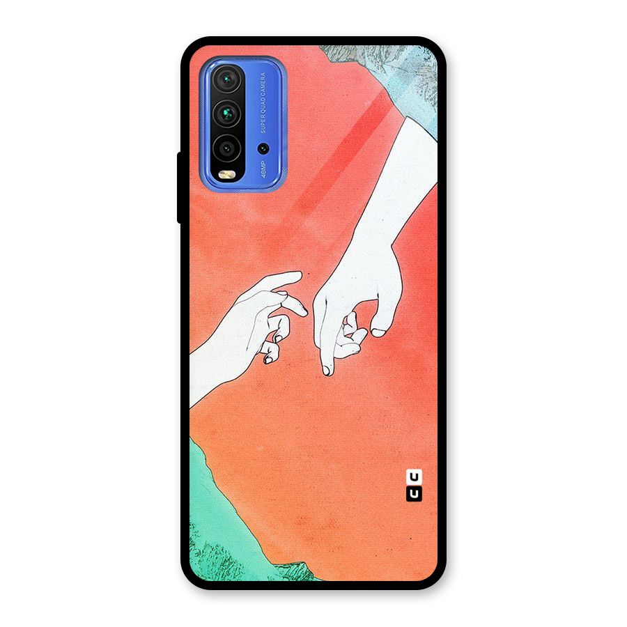 Hand Paint Drawing Glass Back Case for Redmi 9 Power