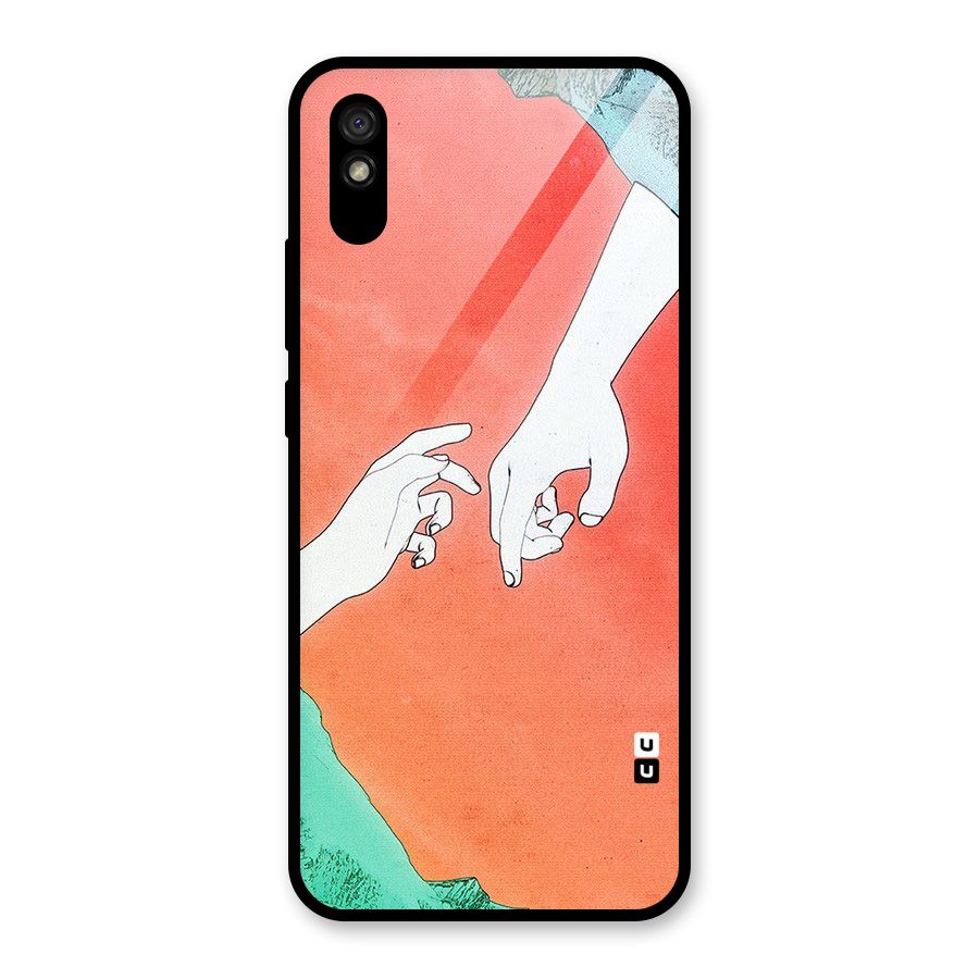 Hand Paint Drawing Glass Back Case for Redmi 9i