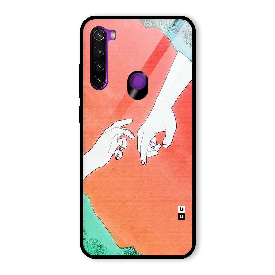 Hand Paint Drawing Glass Back Case for Redmi Note 8