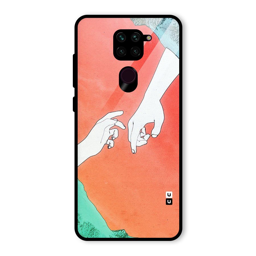 Hand Paint Drawing Glass Back Case for Redmi Note 9