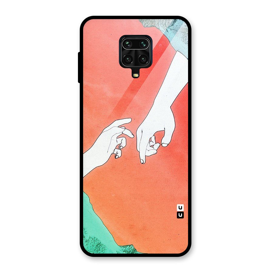Hand Paint Drawing Glass Back Case for Redmi Note 9 Pro