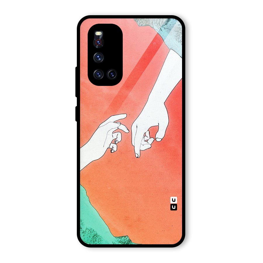 Hand Paint Drawing Glass Back Case for Vivo V19