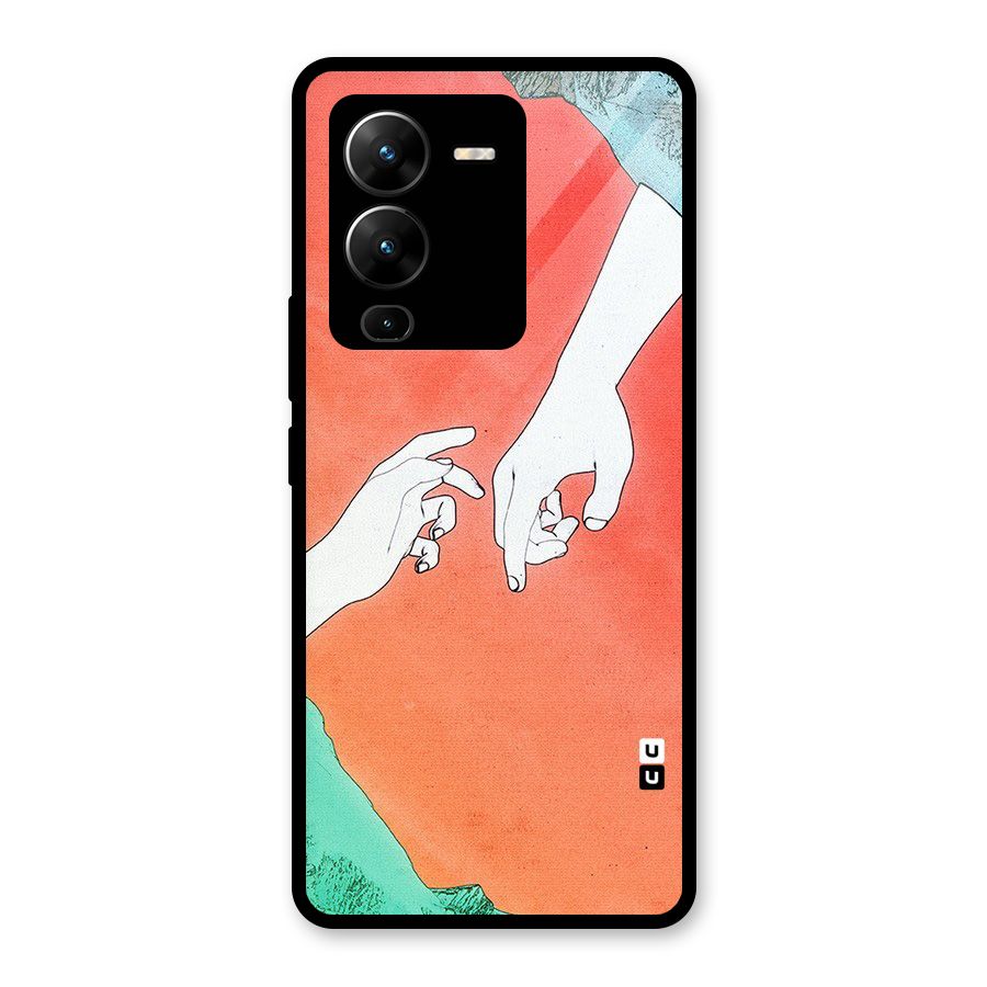 Hand Paint Drawing Glass Back Case for Vivo V25 Pro