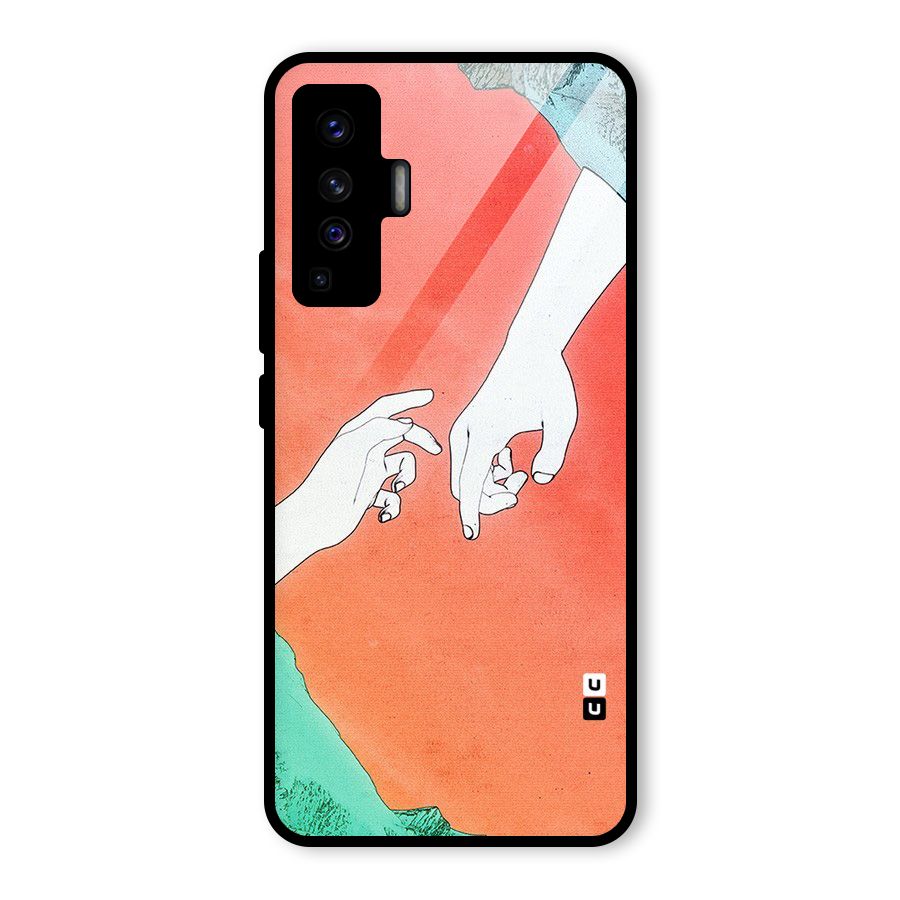 Hand Paint Drawing Glass Back Case for Vivo X50
