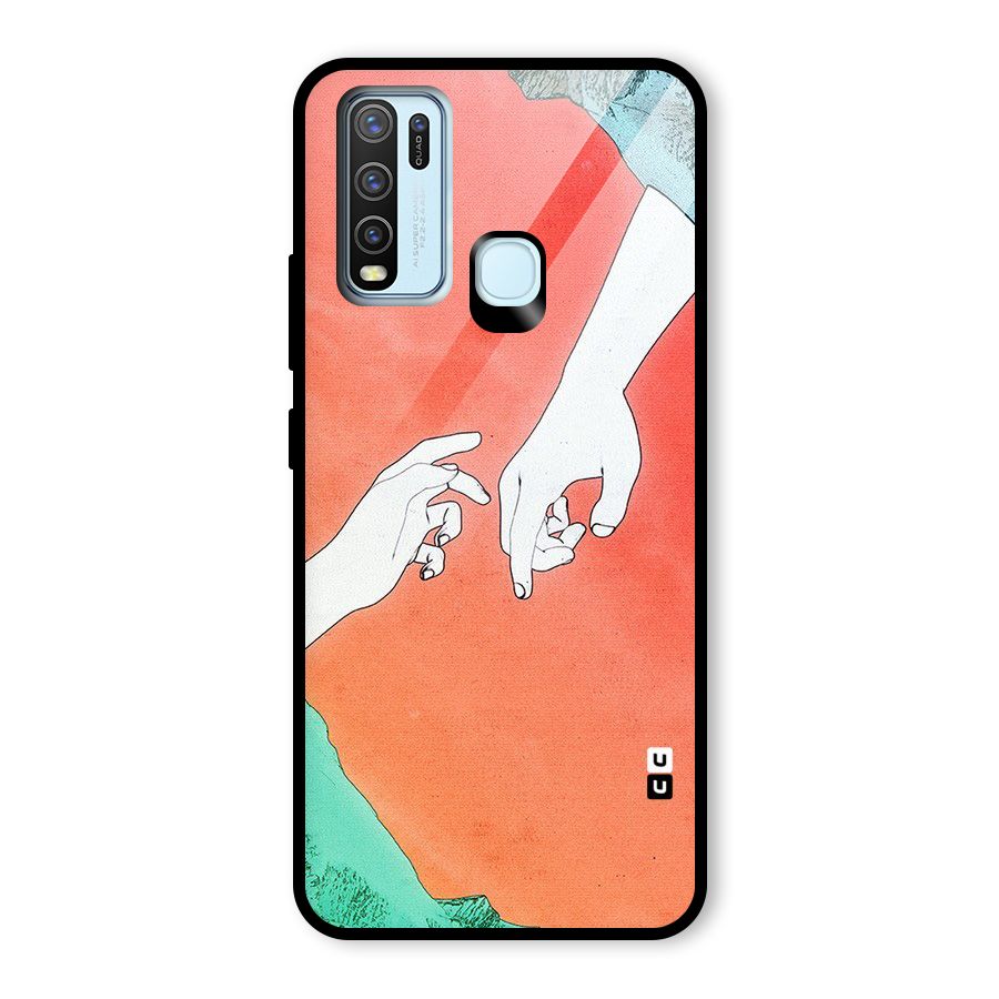 Hand Paint Drawing Glass Back Case for Vivo Y30