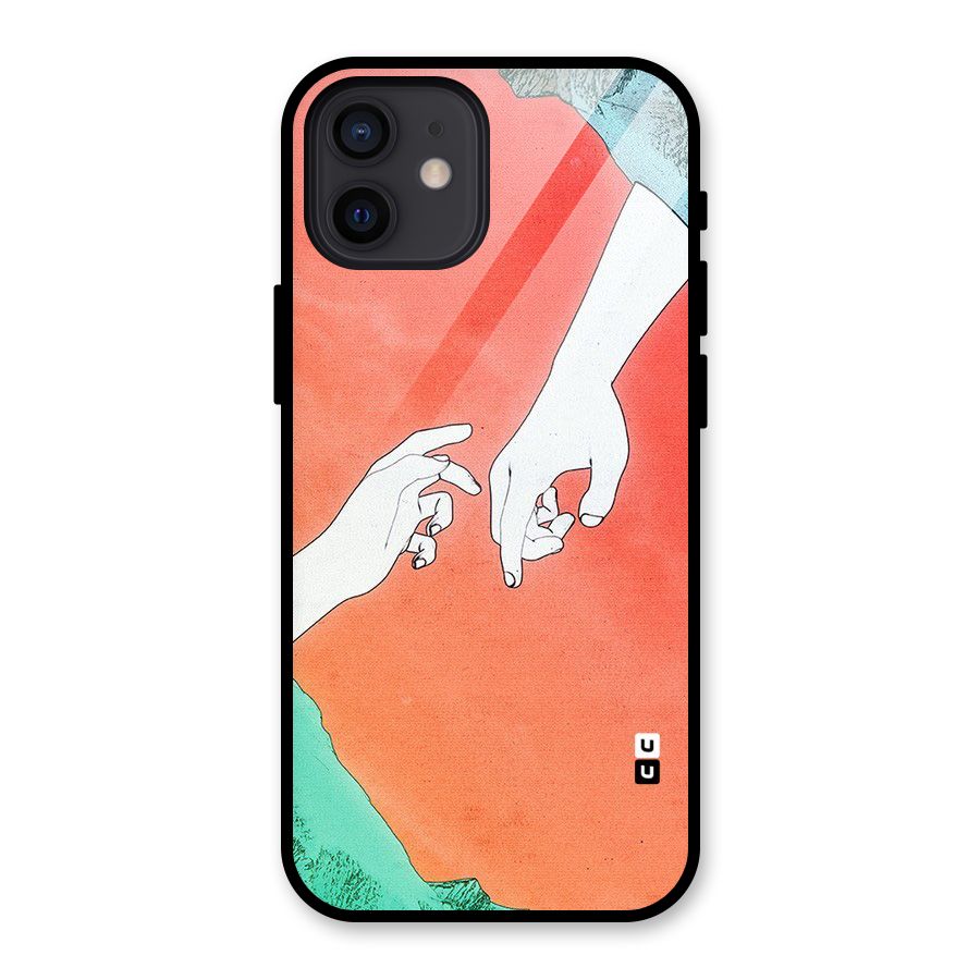 Hand Paint Drawing Glass Back Case for iPhone 12