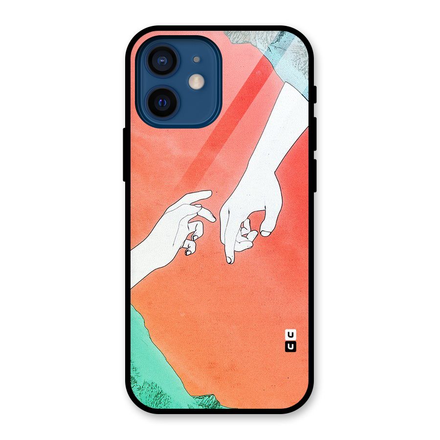 Hand Paint Drawing Glass Back Case for iPhone 12 Mini
