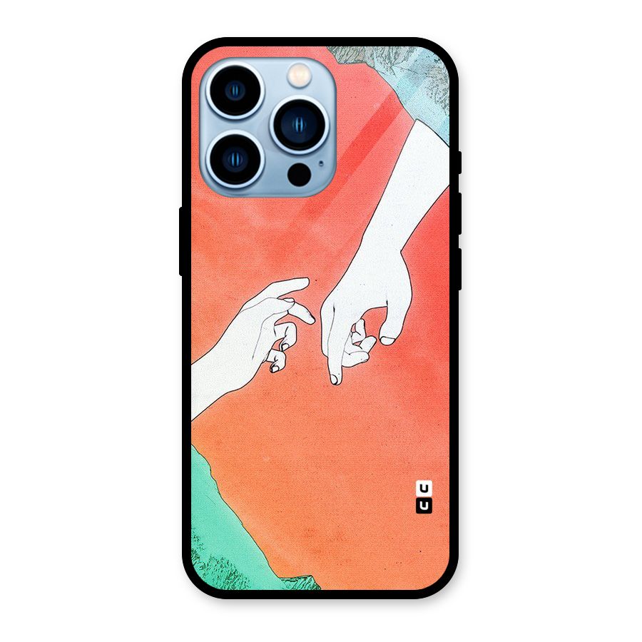 Hand Paint Drawing Glass Back Case for iPhone 13 Pro
