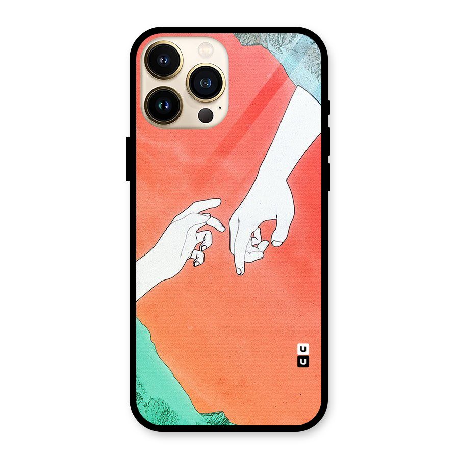 Hand Paint Drawing Glass Back Case for iPhone 13 Pro Max