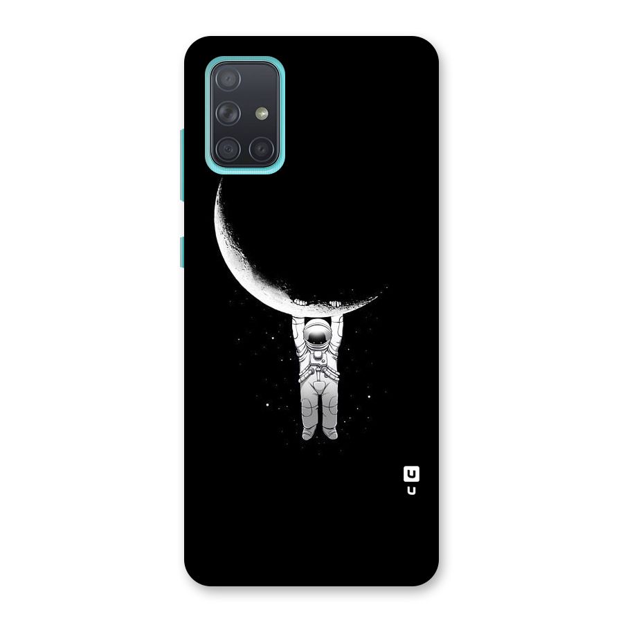 Hanging Astronaut Back Case for Galaxy A71