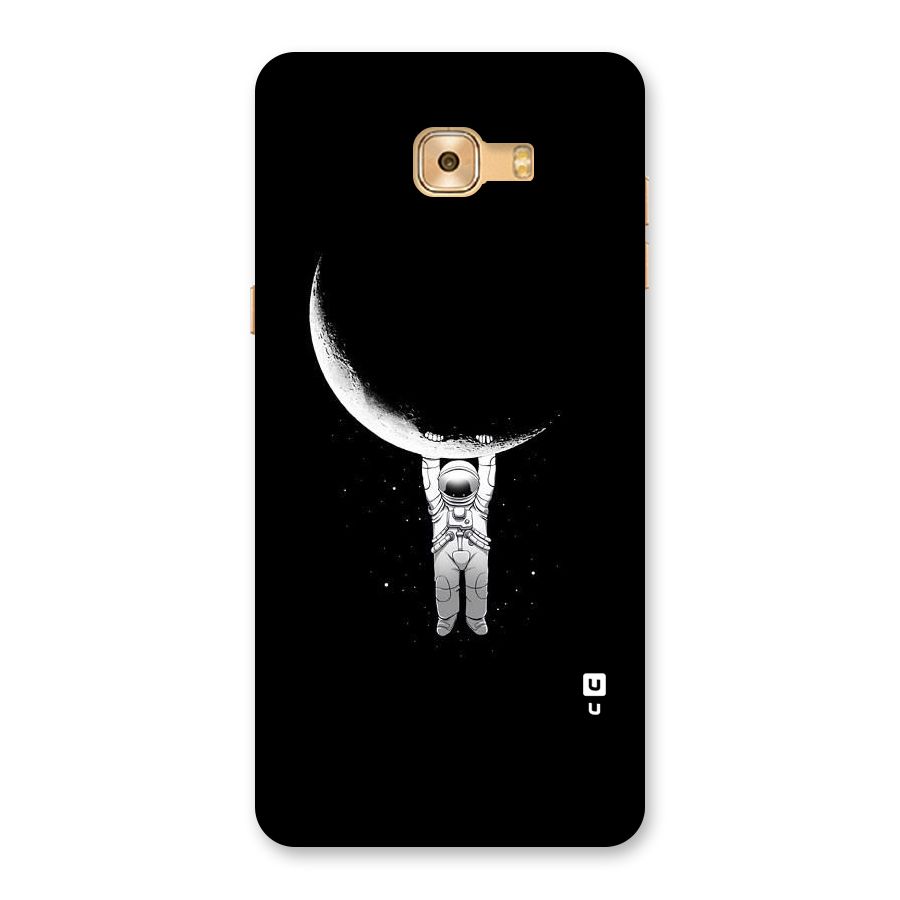 Hanging Astronaut Back Case for Galaxy C9 Pro
